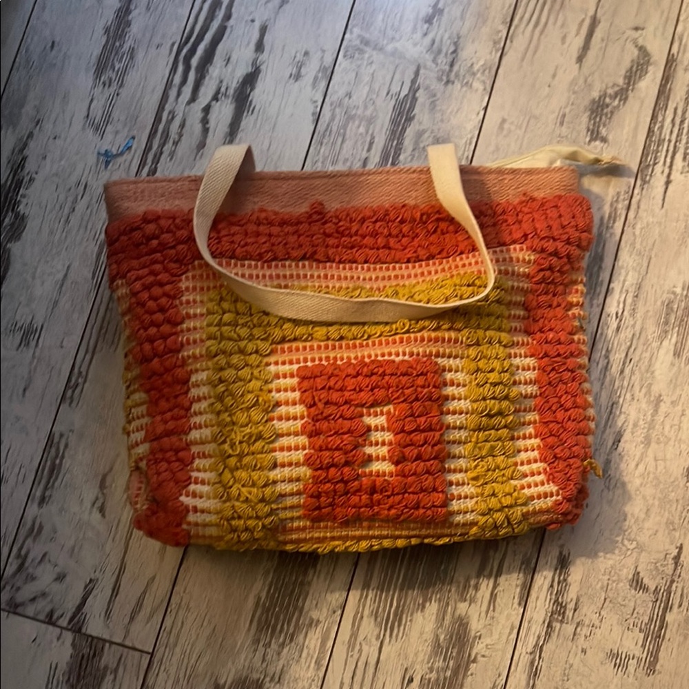 Colorful Woven Tote Bag